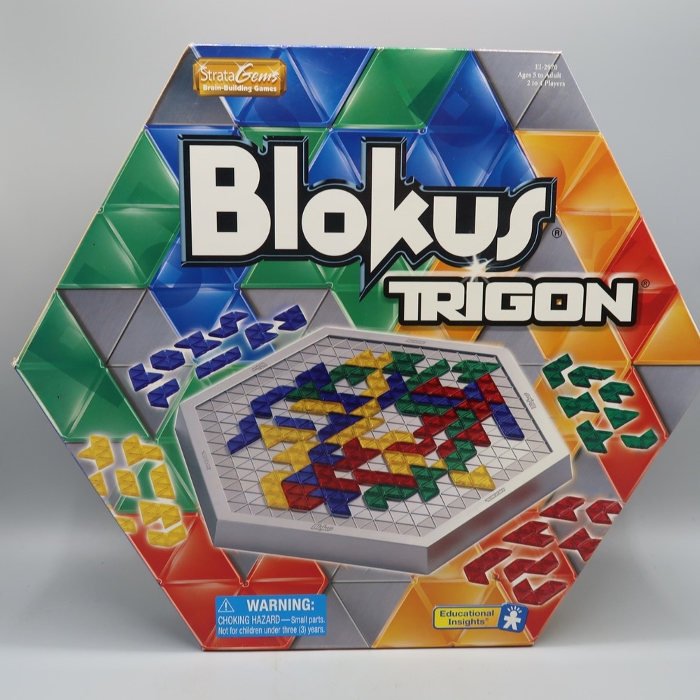 Blokus Trigon 99% Complete Educational Insights Board Game Gift Toy Ages 5+